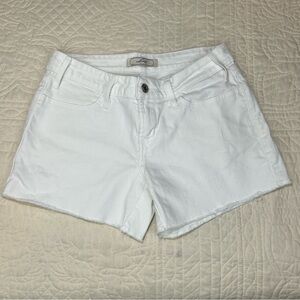 Levi's White Denim Bermuda Shorts